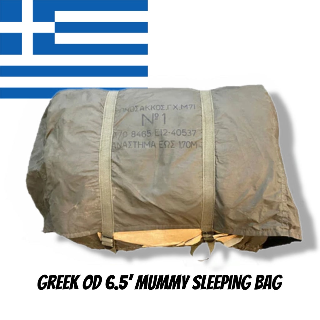 Greek OD 6.5' - Mummy Sleeping Bag - Used