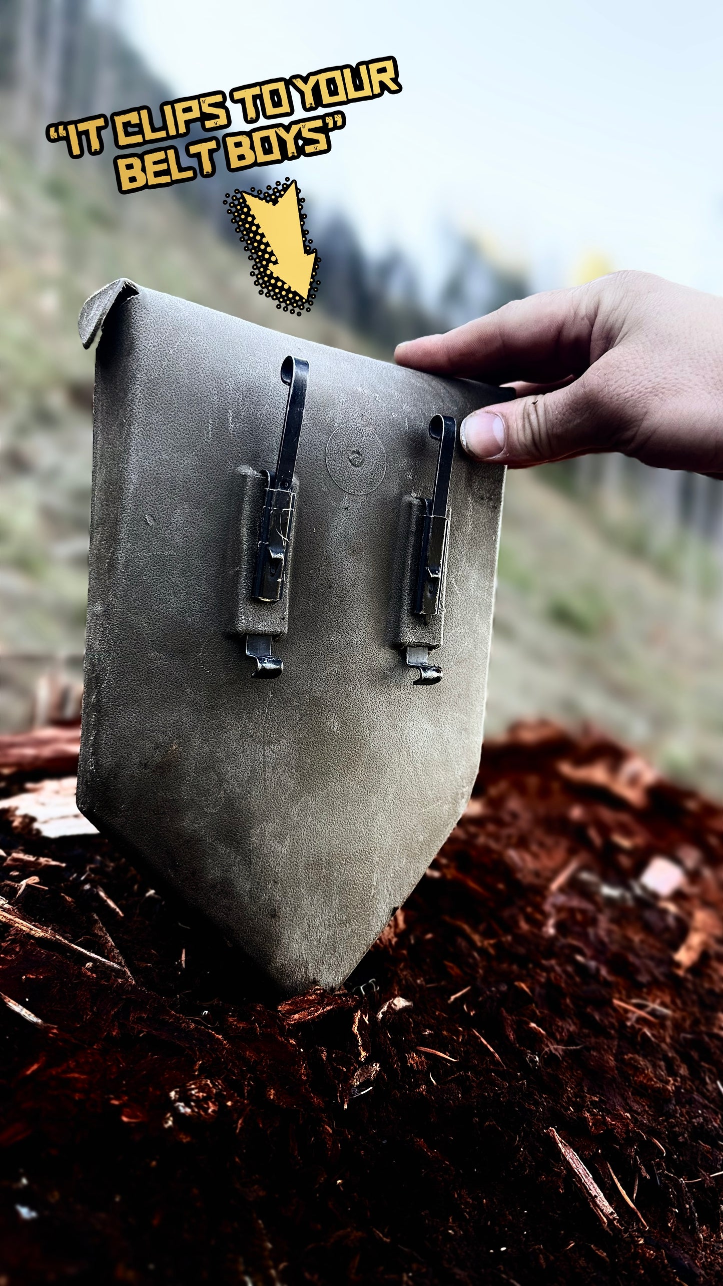 German E-Tool - Military Trifold Shovel - Used