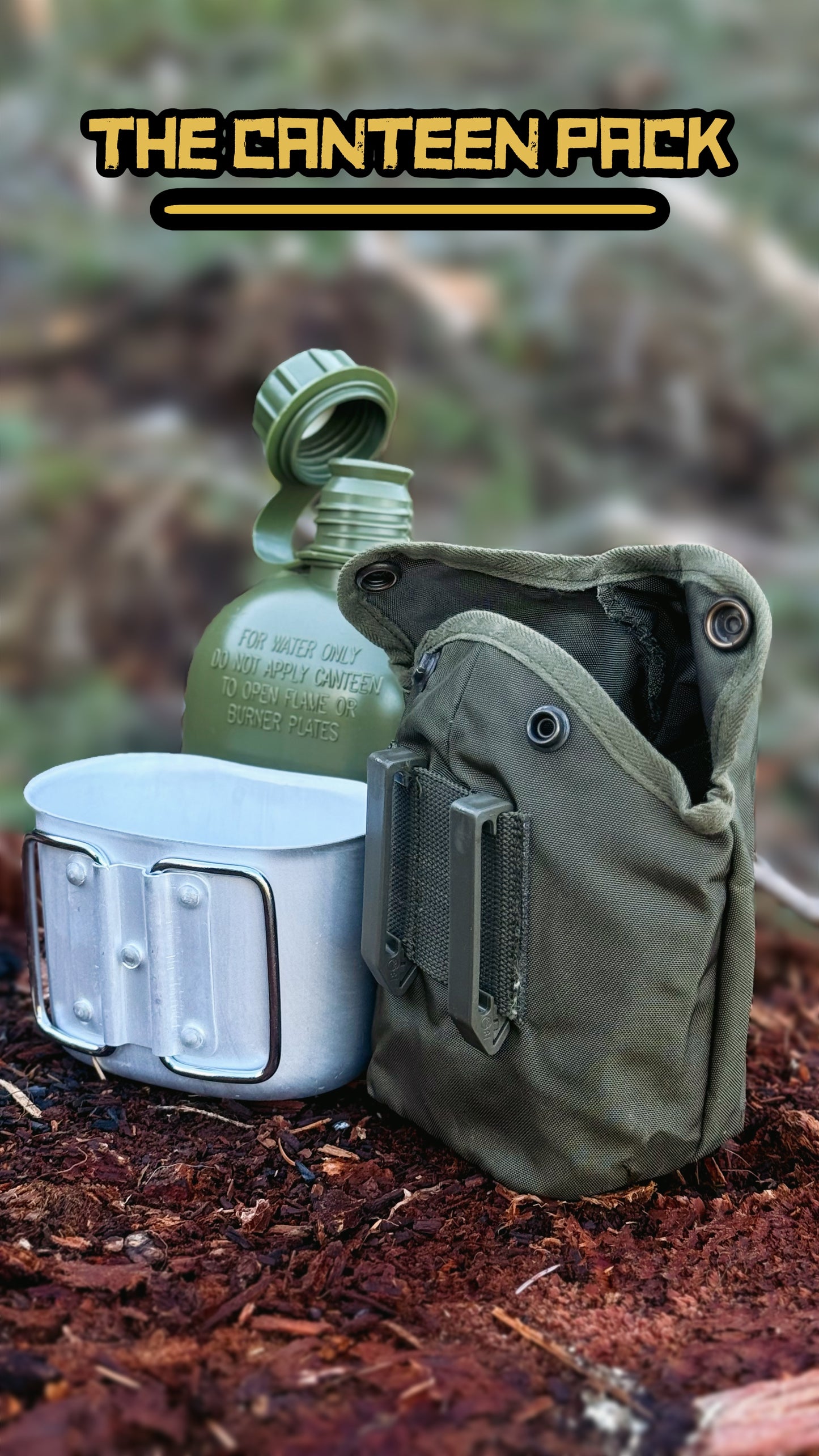 Austrian Canteen Cup Bundle with cup/ OD cover - Like New
