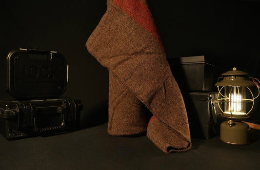 Swiss Brown Wool Blanket - New