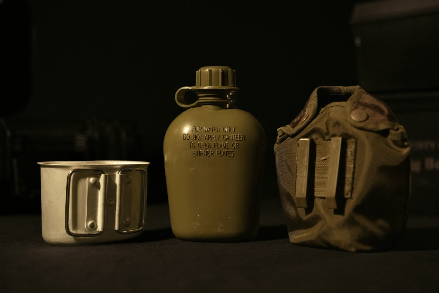 Austrian Canteen Cup Bundle with cup/ OD cover - Like New