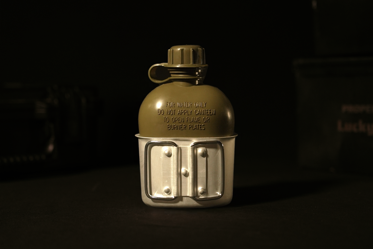 Austrian Canteen Cup Bundle with cup/ OD cover - Like New