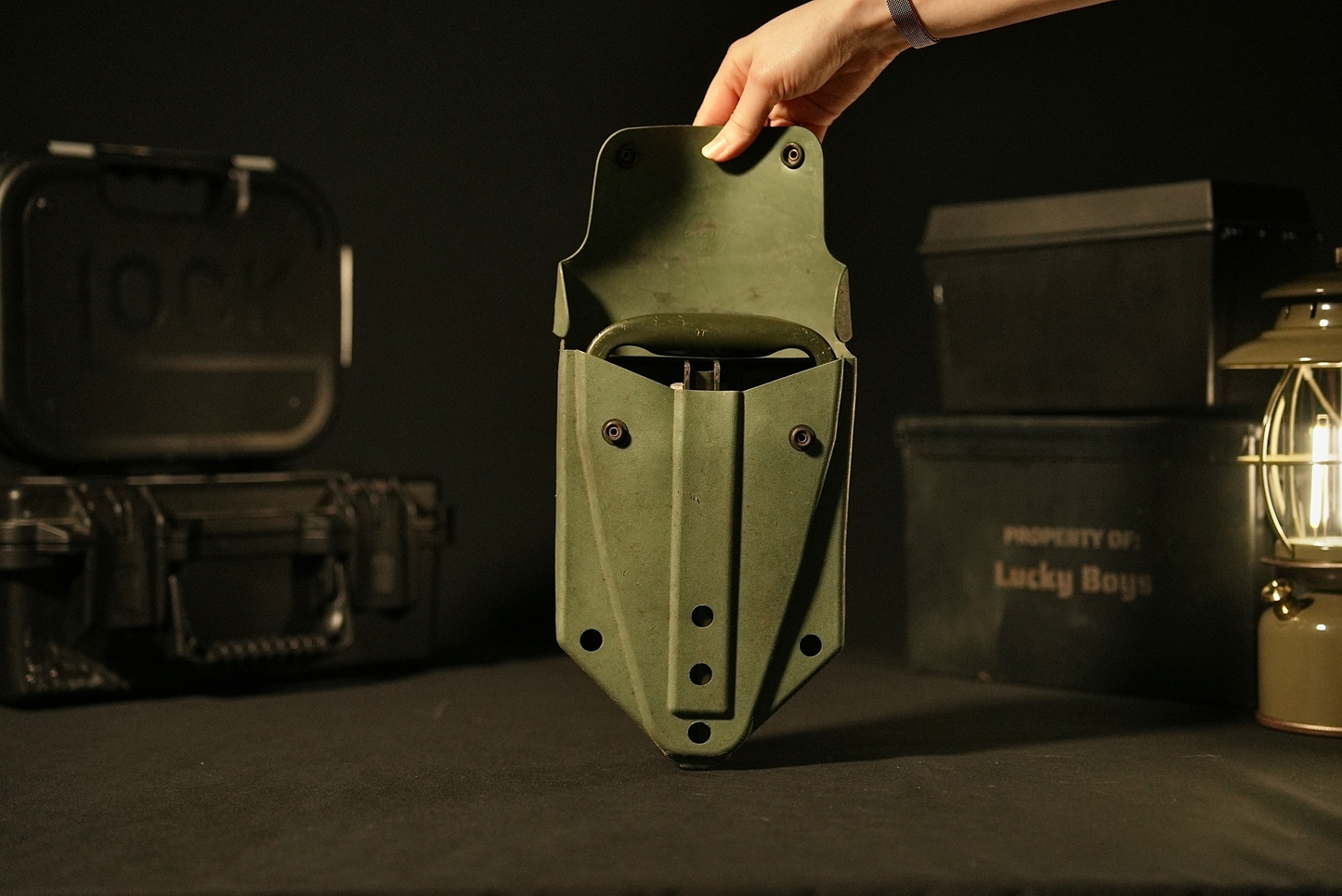 German E-Tool - Military Trifold Shovel - Used