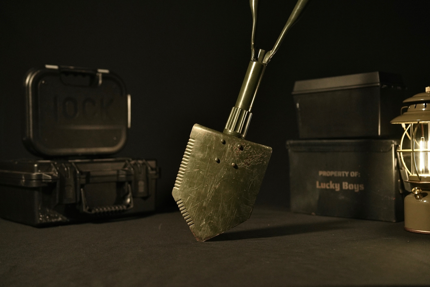 German E-Tool - Military Trifold Shovel - Used