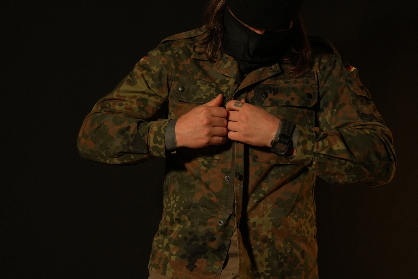 German Flecktarn Field Shirt - Used