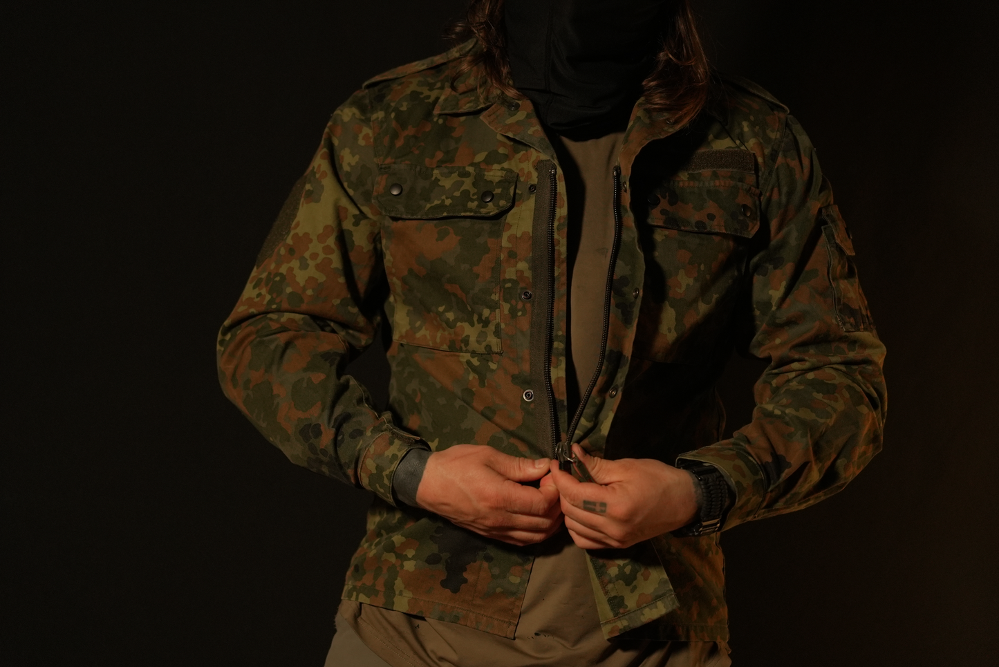 German Flecktarn Field Shirt - Used